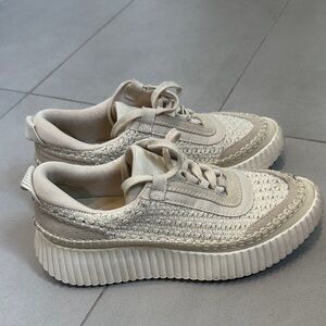 Dolce Vita Platform Sneakers in Light Beige